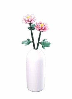Sluban Flower Vase Building Kit - A Unique Flower Container With 216  Piece And Flowers Peonies  - Image 4