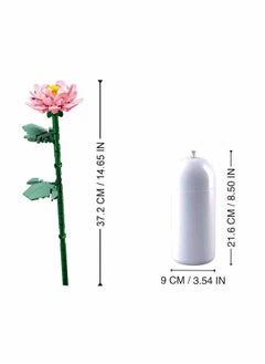 Sluban Flower Vase Building Kit - A Unique Flower Container With 216  Piece And Flowers Peonies  - Image 5
