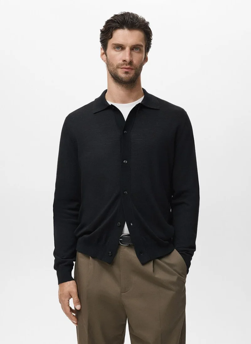 مانجو مان 100% merino wool cardigan