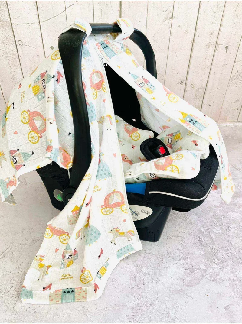 juniperus Muslin Stroller Cover and Infant Carrier Cushion