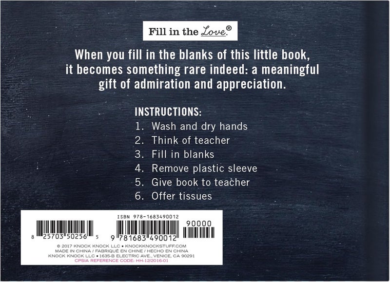 Knock Knock Why You're the Best Teacher Ever Notes (You Fill in the Love) - Image 2