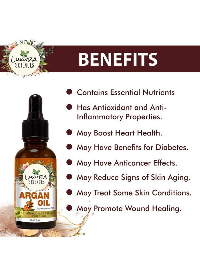 Luxura Sciences Essential Oils For Hair | Skin | Nails | Aromatherapy (Argan, 15Ml)  - Image 3