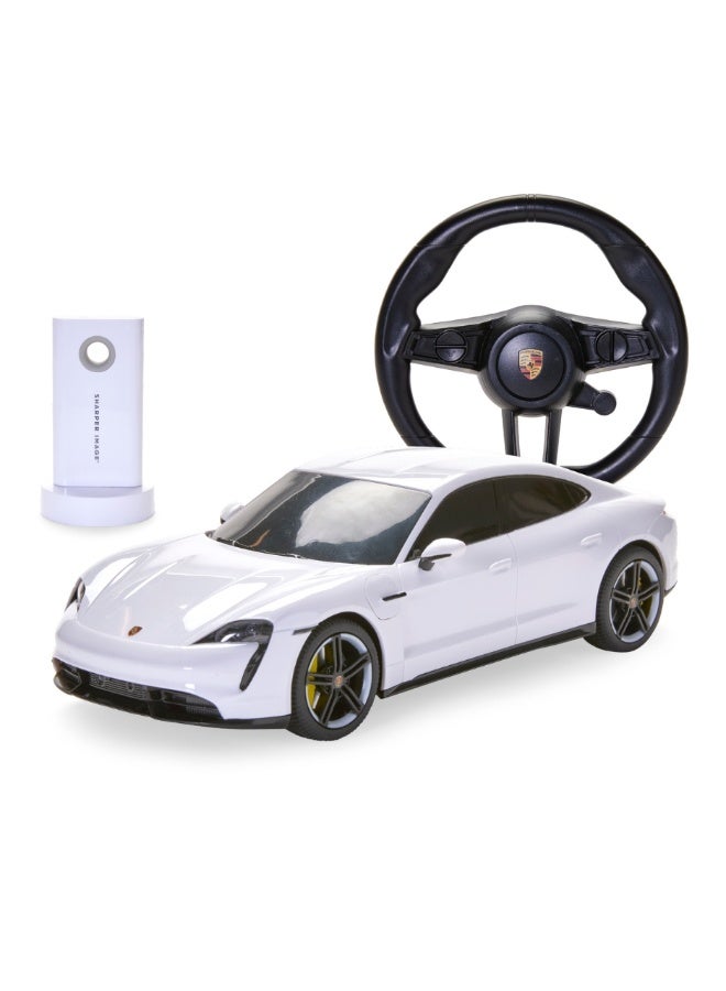 Sharper Image Officially Licensed Porsche Real Drive Steering Remote Control Electric Car, Working LED Lights & USB-C Charging Station Ideal Gift for Kids 6+ Years Collectible RC Toys - Image 5