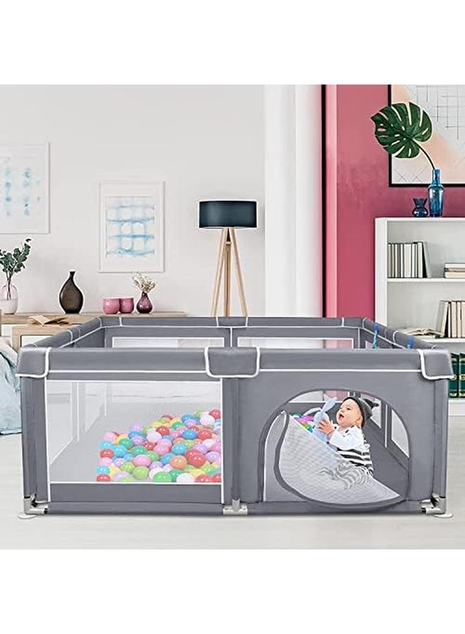 SKY-TOUCH Baby Playpen Extra Large Playpen For Babies Kids Safe Play Center For Babies With Breathable Mesh And Zipper Door，And Toddlers Gives Mommy A Break 200×200Cm - Image 2