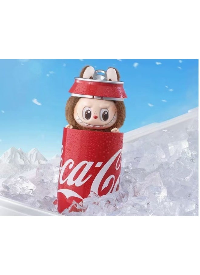 Generic - Bubble Mart Labubu Coca-Cola Series Plush Blind Box Macaron Trendy Play Hand-made Pendant Cute Doll-Color:Hidden Item [mysterious Guest] Unboxing And Confirmation-Height:15.5CM - Image 1