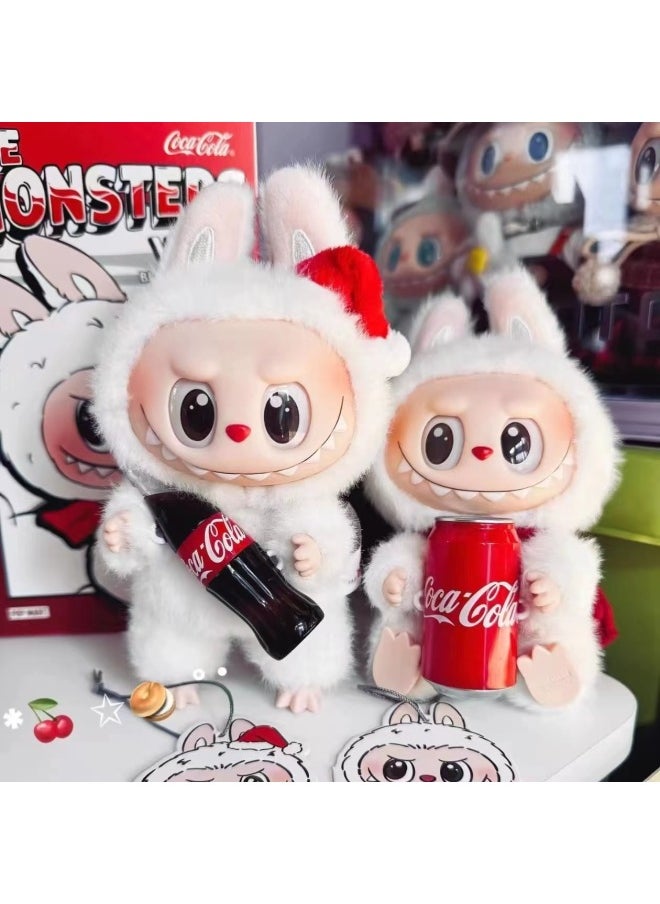 Generic - Bubble Mart Labubu Coca-Cola Series Plush Blind Box Macaron Trendy Play Hand-made Pendant Cute Doll-Color:Hidden Item [mysterious Guest] Unboxing And Confirmation-Height:15.5CM - Image 1