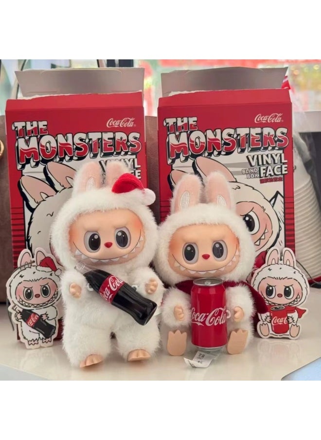 Generic - Bubble Mart Labubu Coca-Cola Series Plush Blind Box Macaron Trendy Play Hand-made Pendant Cute Doll-Color:Hidden Item [mysterious Guest] Unboxing And Confirmation-Height:15.5CM - Image 1