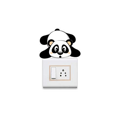 Sticker Yard StickersYard Cute Panda Switch Board Sticker, Switch Stickers, Wall Stickers, Light Switch Sticker Set of 6 - Image 3