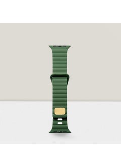 Cosmostech Smart Watch Compatible for Watch 42MM 44MM 45MM 49MM 1/2/3/4/5/6/se/7/8/ultra Silicone Band and Strap Wavy Stripe Design Green  - Image 1