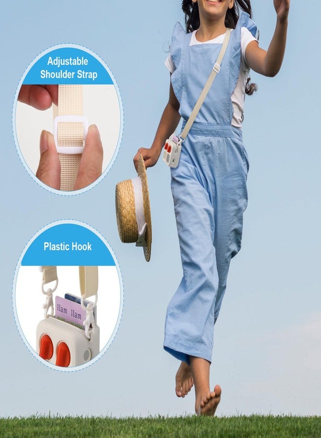 TXesign Silicone Case Cover for Yoto Mini (2024 Edition), TXEsign Travel Carrying Case with Adjustable Shoulder Strap Protective Cover for Yoto Mini Player (White Smoke) - Image 5