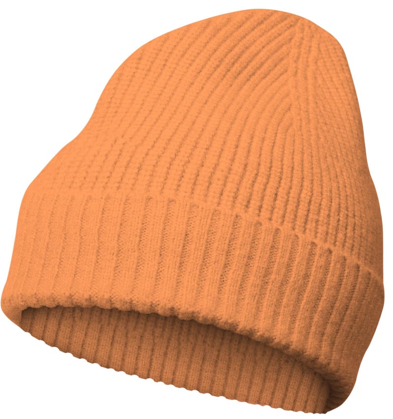 NORTHWIND Ribbed Winter Cap for Men and Women, Beanie Woolen Cap for Women, Winter Wear, Beanie Cap for Men, Woolen Cap for Man (Orange) - Image 1