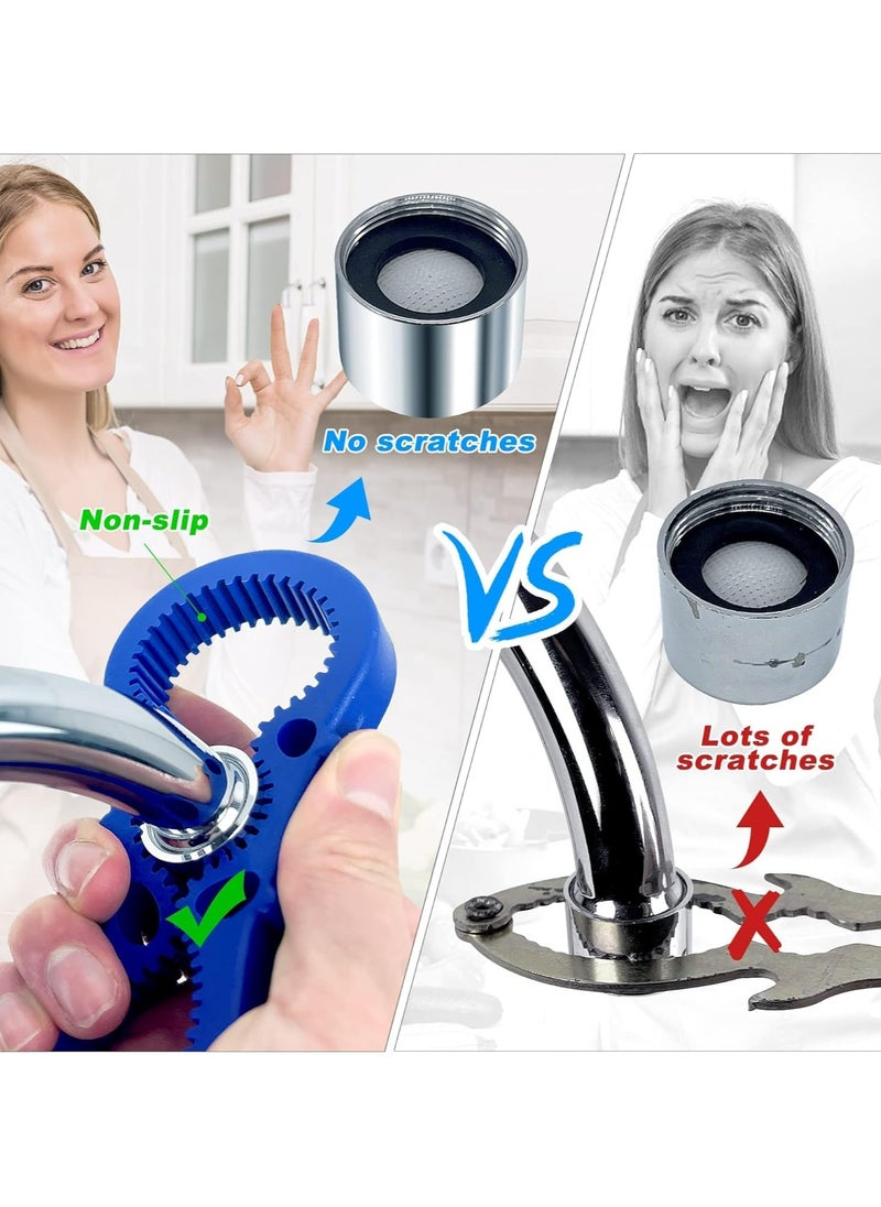 Oasisgalore Faucet Aerator Removal Tool - Adjustable Aerator Key for 16.5 to 24 mm Tap Sizes (Blue)  - Image 5