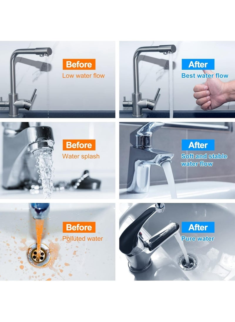 Oasisgalore - Faucet Aerator Removal Tool - Adjustable Aerator Key for 16.5 to 24 mm Tap Sizes (Blue) - Image 1