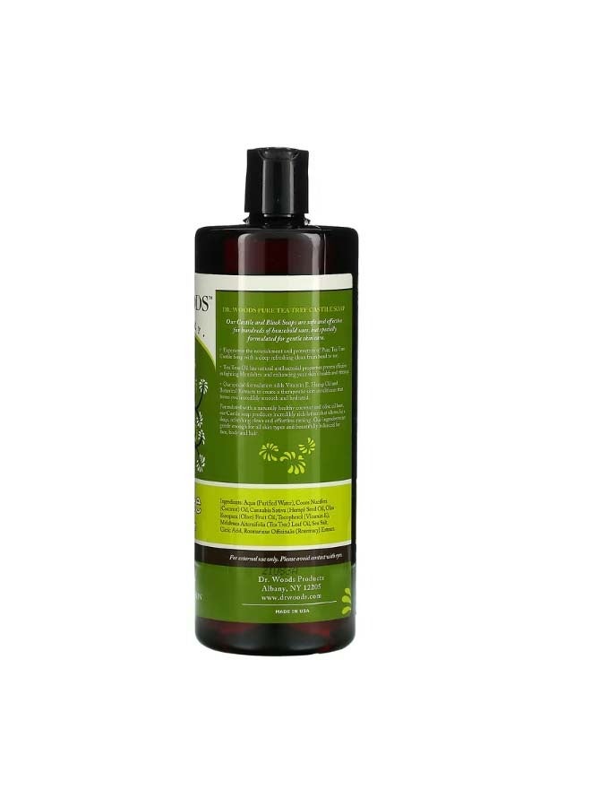 د.وودز Tea Tree Castile Soap 32 fl oz 946 ml - Image 2