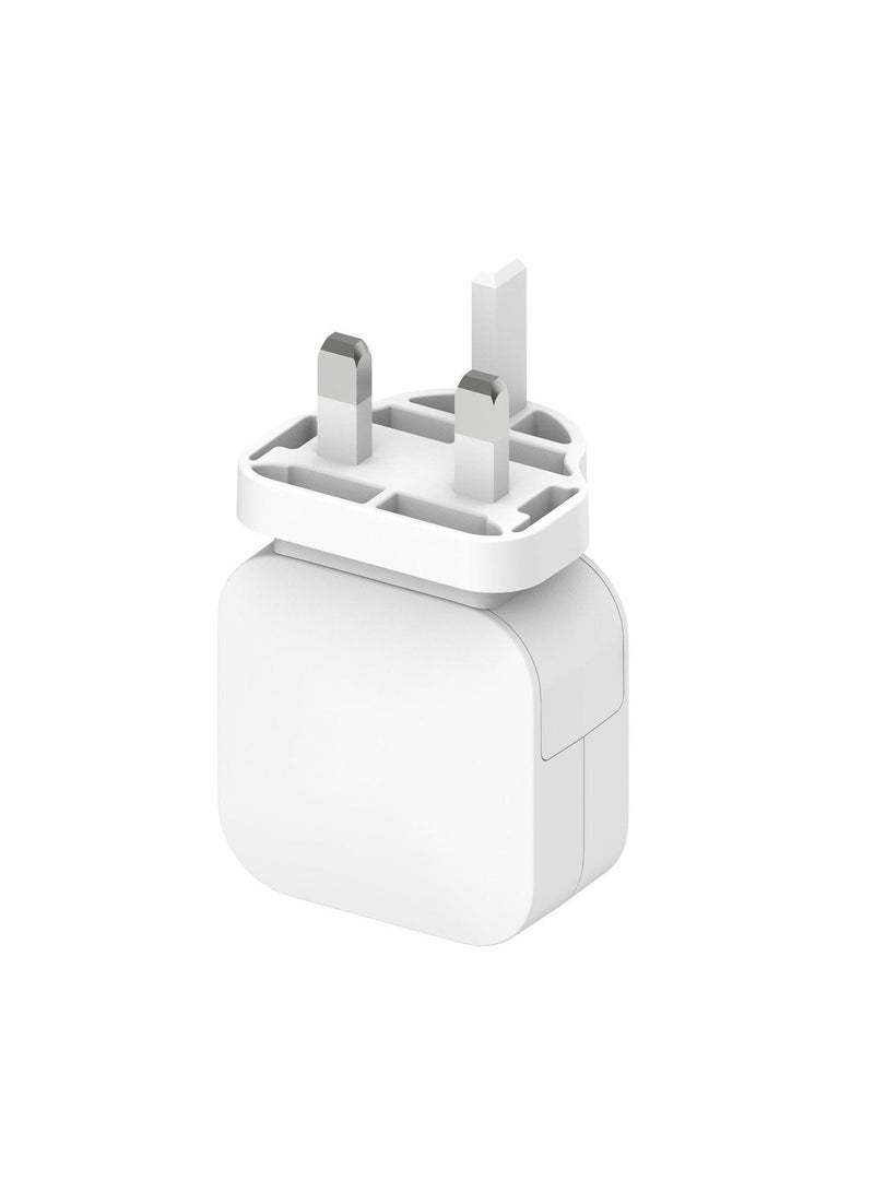 سيلي Dual Port USB-A Charger, Super Compact Wall Charger, Turbo Charge 2.4A Output UK & US PIN for iPhone 14/13 Ipad Ipod Samsung Oneplus Xiaomi Huawei and More - Image 2