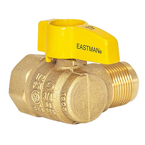Eastman 3/4 Inch FIP x 5/8 Inch OD Angle Gas Ball Valve with 1/4-Turn Handle, Brass Plumbing Fitting, 60029 - Image 4