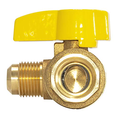 Eastman 3/4 Inch FIP x 5/8 Inch OD Angle Gas Ball Valve with 1/4-Turn Handle, Brass Plumbing Fitting, 60029 - Image 3
