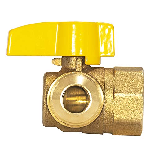 Eastman 3/4 Inch FIP x 5/8 Inch OD Angle Gas Ball Valve with 1/4-Turn Handle, Brass Plumbing Fitting, 60029 - Image 2