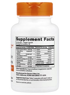 Doctor's BEST Doctor's BEST Digestive Enzymes Dietary Supplement - 90 Veg Capsules  - Image 2