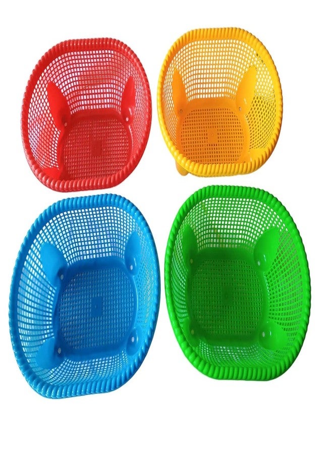SKYLII Unbreakable Plastic Flexible Storage Baskets|Fruit Vegetable Bathroom Stationary Garden Home Basket with Handles|Storage basket Fruit & Vegetable Basket (4) - Image 4
