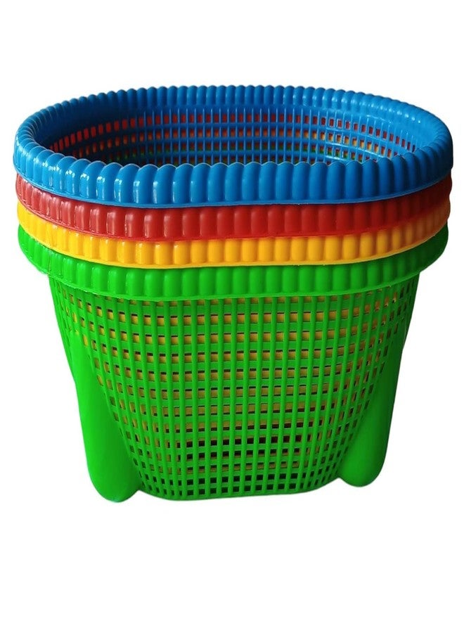 SKYLII Unbreakable Plastic Flexible Storage Baskets|Fruit Vegetable Bathroom Stationary Garden Home Basket with Handles|Storage basket Fruit & Vegetable Basket (4) - Image 3