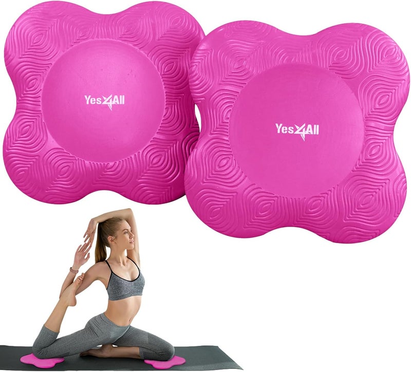Yes4All 2PCS Yoga Knee Pads Extra Thick Yoga Kneeling Pad for Pilates Exercise 1316 Inches Cushion Knees Elbow Mat Supplies for Women Men Fitness Travel - Image 1