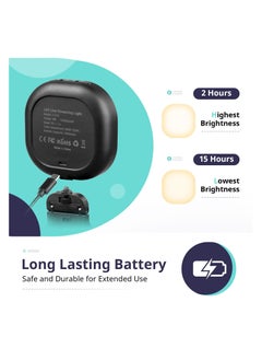 SYOSI LED Selfie Light, Long Time Rechargeable Clip Video Light, 60 LED Video Conference Lighting, Adjusted 3 Light Modes, Clip-on Fill Light Compatible with Cell Phone, iPad, Laptop, TikTok, Video Vlog  - Image 5