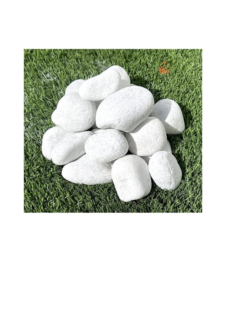 KNP White Marble Pebbles 20KG Bag 3-5 cm - Image 2