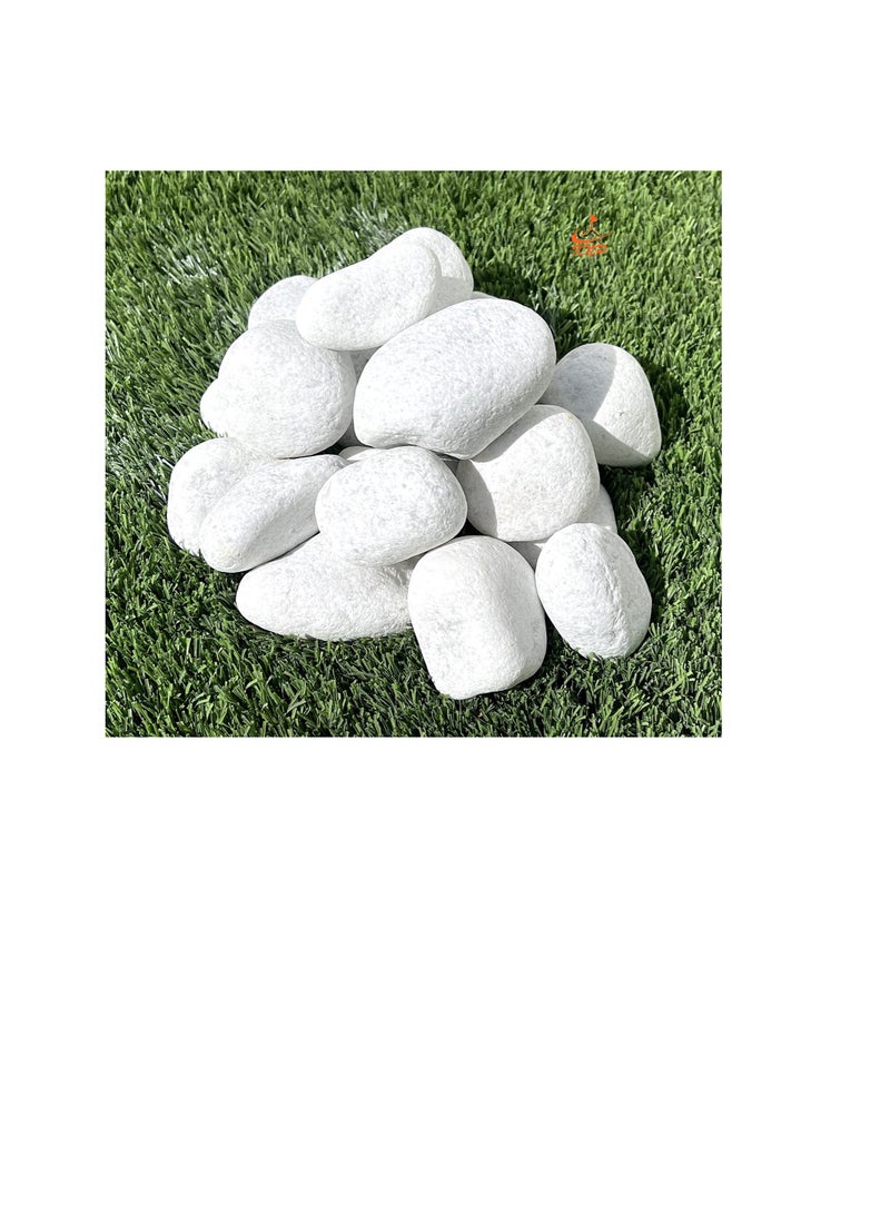 KNP White Marble Pebbles 20KG Bag 3-5 cm - Image 1