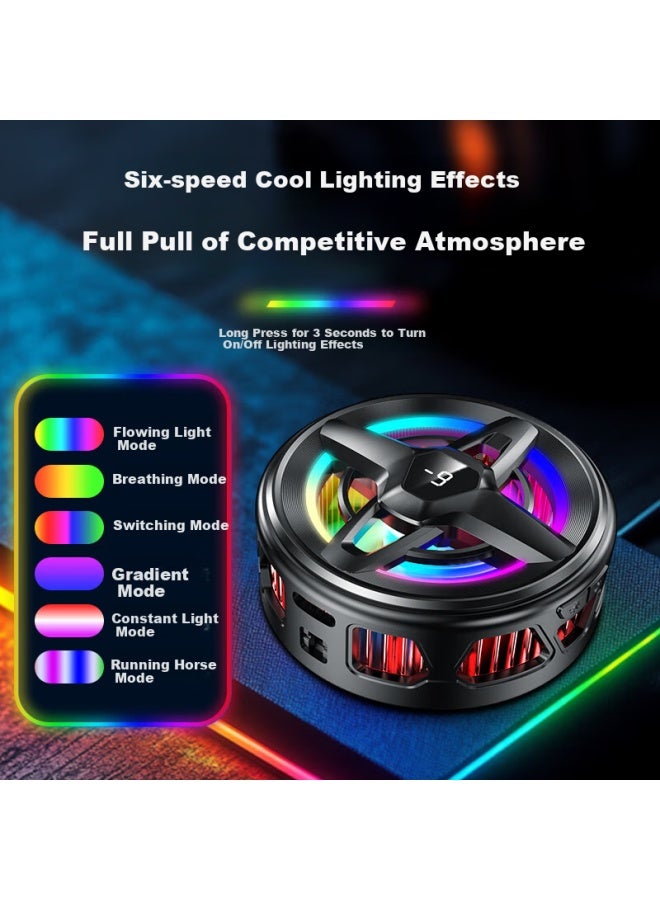 Yomo [4-Level Ai Temperature Control, Ice-Creating] Phone Cooling Pad With Temperature Display Dedicated, Semiconductor Cooling Device, Suitable For Apple, Huawei, Xiaomi, Black Shark K25 - Image 1