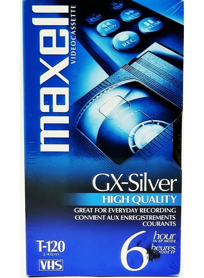 Maxell 214016 120 Minute Gx Silver Video Tape - Image 5