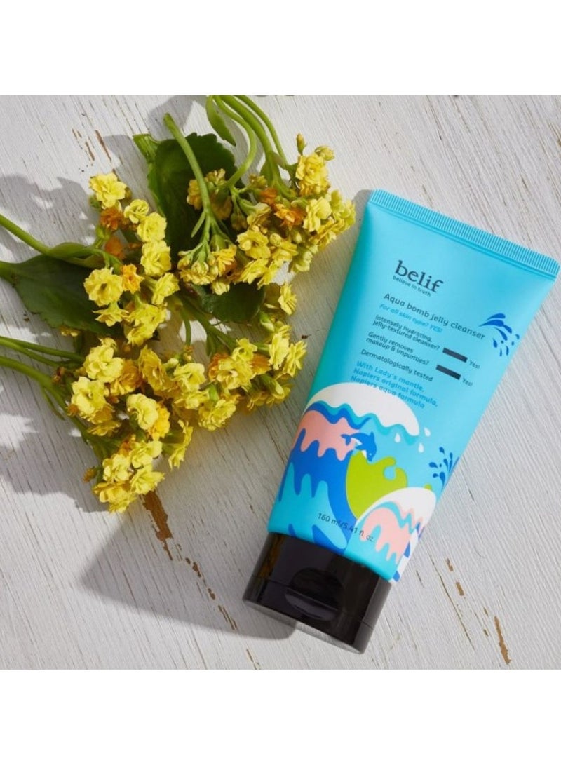 Belif Aqua Bomb Jelly Cleanser Hydrating 160ml - Image 4