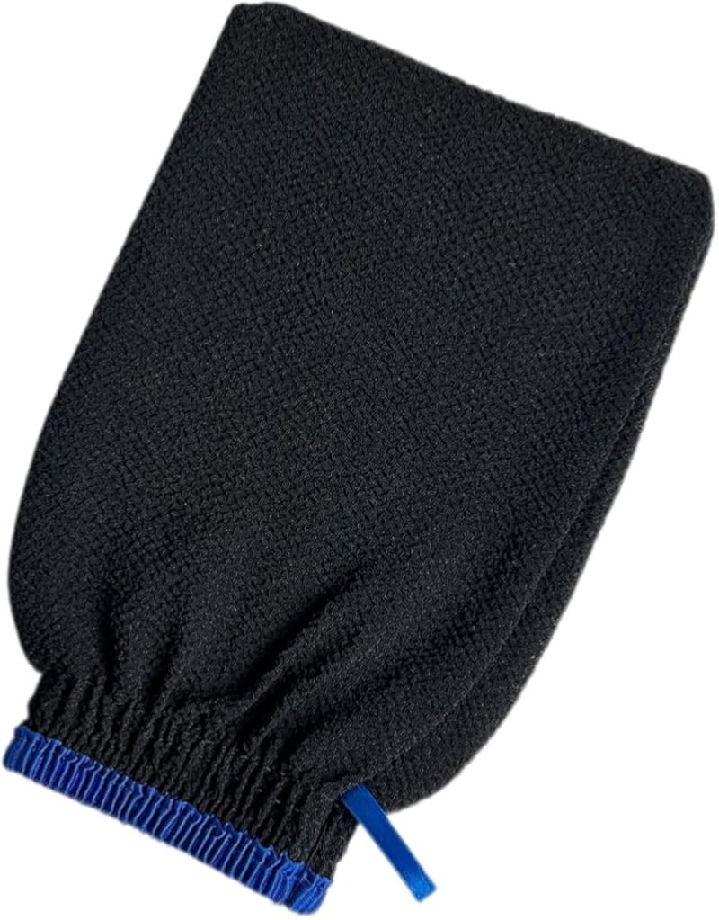 Quality Exfoliating Gloves -Body Scrub Gloves for Men and Women.Best Bath Shower Sauna Hammam Dead Skin Cells Remover,Self Tan Removal Kessa Scrubber Mitt, Improves,1PC- MULTICOLOR