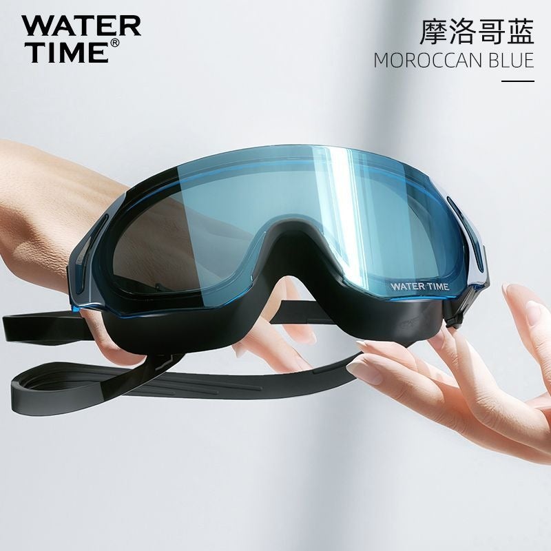 WaterTime Prescription Swim Goggles - HD Anti-Fog Waterproof Large Frame Unisex Customizable - Image 1