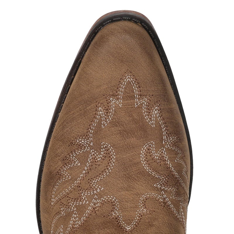 IUV Botas Vaqueras para Mujer Cowboy Boots for Women Mid Calf Cowgirl Western Boots with Embroidery, Retro Snip Toe with Chunky Heel, Summer Country Music Festival Cowboy Chic - Image 5