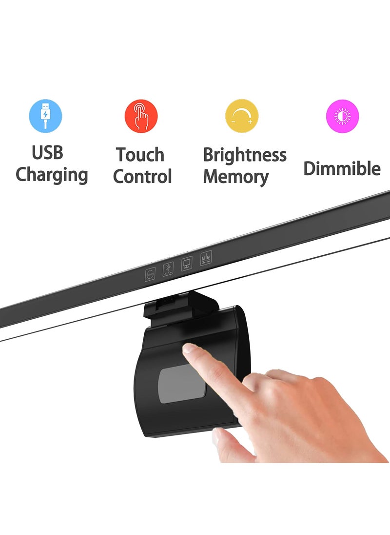 Arabest - RGB Monitor Screen Led Lights Eye Caring PC Monitor Led Bar Space Saving Desk Lamp with Auto-dimming for Home/Office/Study/Gaming  (Curved Screen) - Image 1
