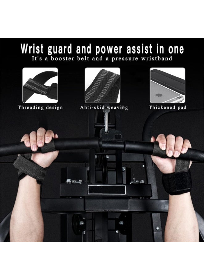 Generic Weight Lifting Straps Pair Gym Wrist Support Accessories for Men and Women Wrist Support Belt for Deadlifting, Weight Lifting Straps for Gym Grip Weightlifting, Weightlifting Belt  - Image 5