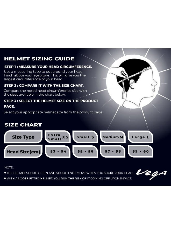 Vega Bolt Superhero ISI DOT Certified Full Face Gloss Finish Helmet for Men and Women with Clear Visor Black Grey  Size M - Image 3