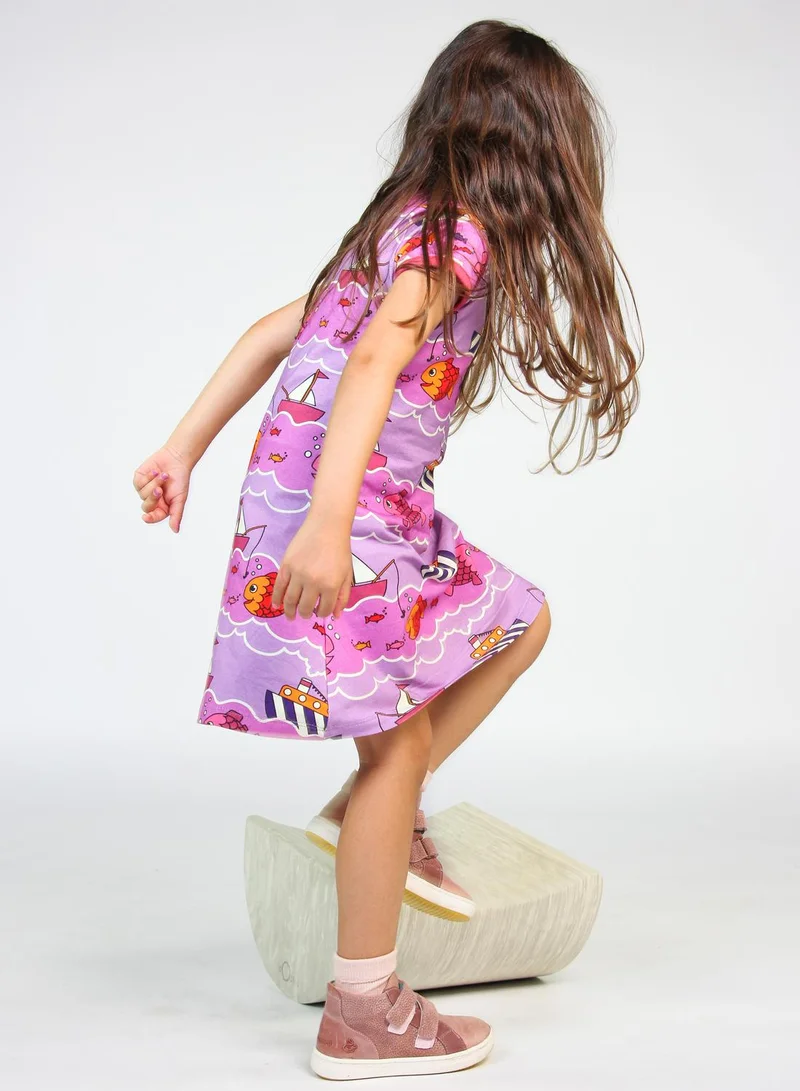 Småfolk Printed Knit Dress