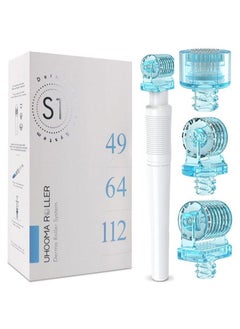 3 in 1 Derma Roller Mesotherapy 49 Needles, 64 Needles, 112 Head Microneedles for Skin Treatment, Collagen Stimulation, Anti-motor Acne and Shrinkage Face Lift - 0.25mm
