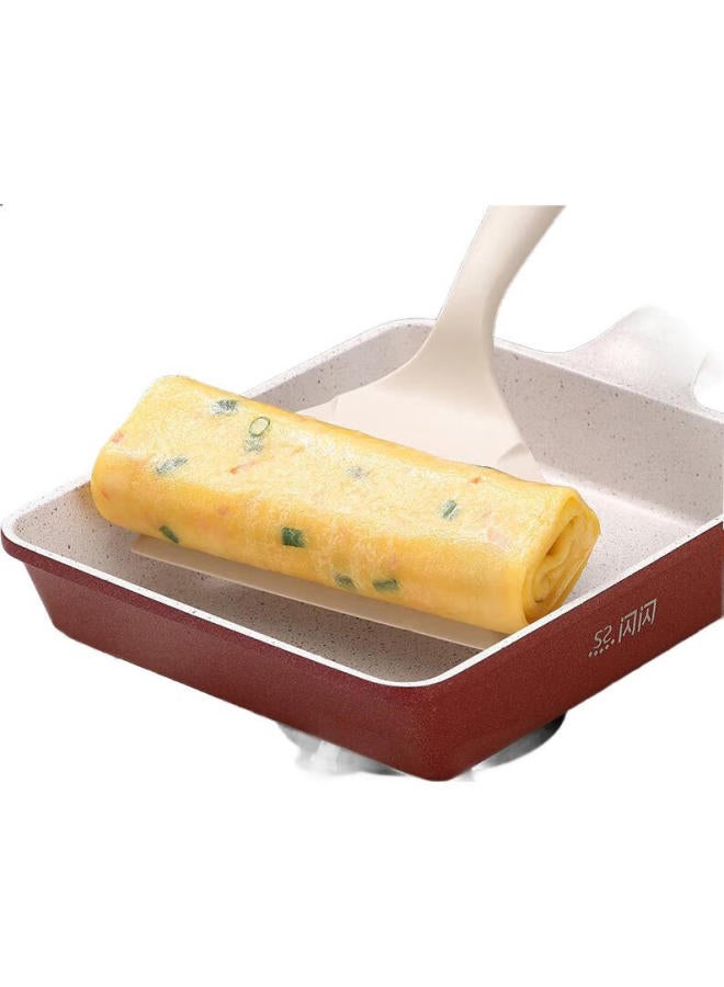 Ssn Yuzi Shao Pan, Thick Egg Pan, Frying Pan, Breakfast Pan, Egg Pan, Flat Bottom Pan, Non-Stick Pan, Rectangular Egg Roll Pan - Image 1
