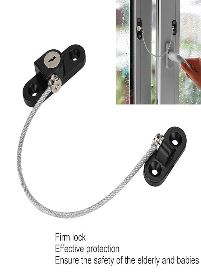 SNAPPSY Punch-Free Child Safety Lock with Combination Dial | Stainless Steel Wire Rope & ABS | Refrigerator, Window, Sliding Door, Drawer & Switchboard Lock - Image 2