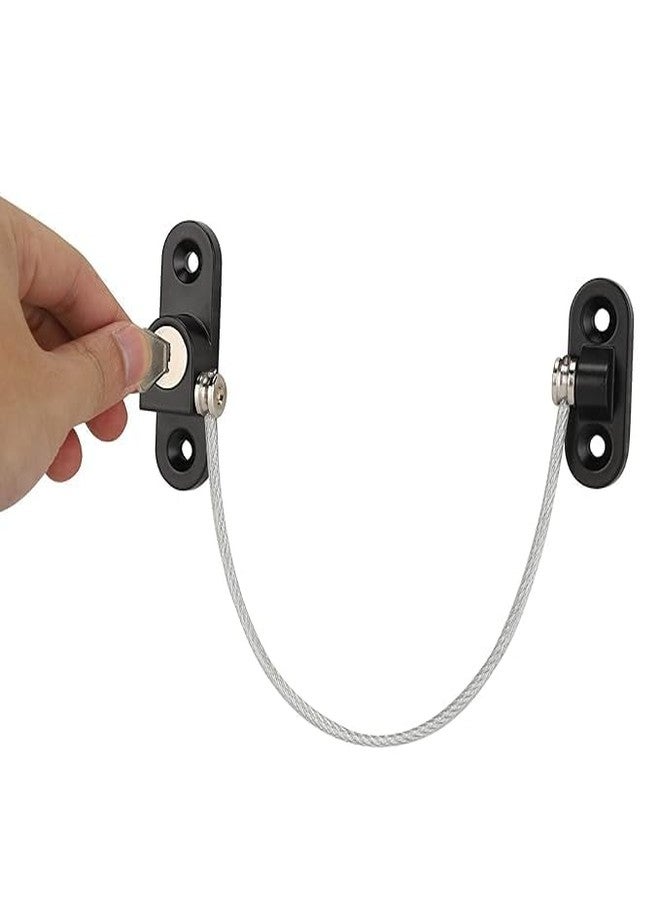 SNAPPSY Punch-Free Child Safety Lock with Combination Dial | Stainless Steel Wire Rope & ABS | Refrigerator, Window, Sliding Door, Drawer & Switchboard Lock - Image 4