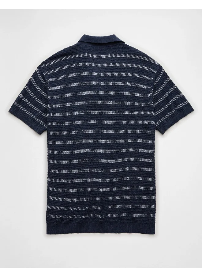 امريكان ايجل Stripe Detail Collar Polo Shirt