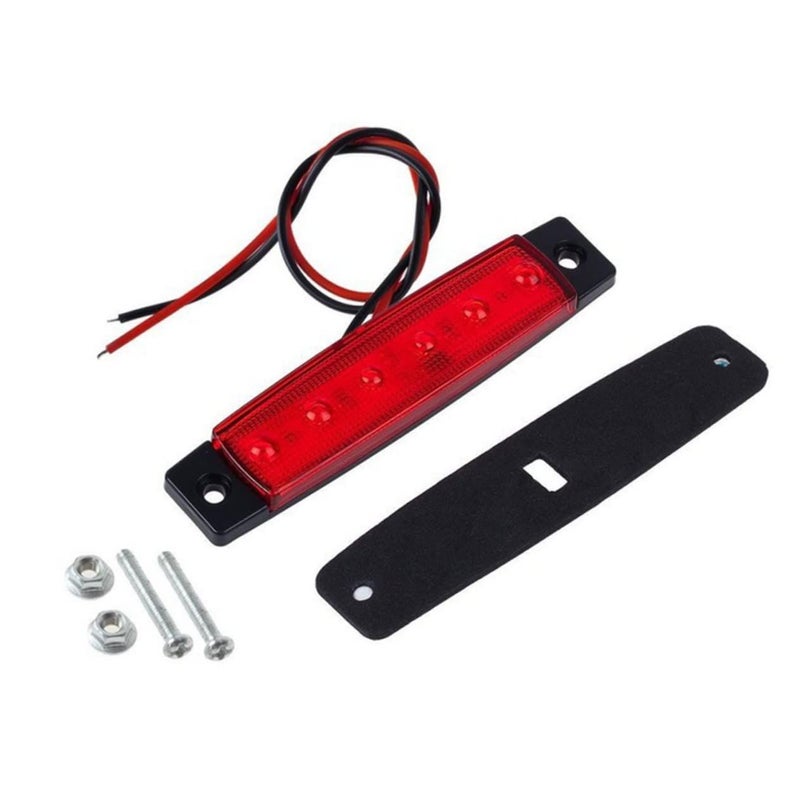 2PCS 12V Red LED Truck Side Marker Lights Waterproof Trailer Tail Lights Indicators - Image 2