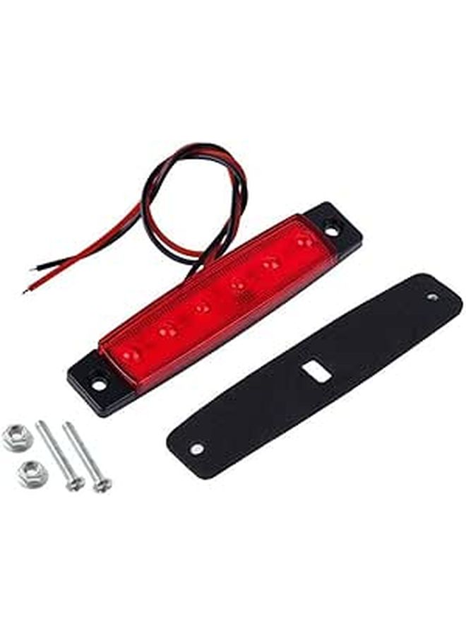 2PCS 12V Red LED Truck Side Marker Lights Waterproof Trailer Tail Lights Indicators - Image 1