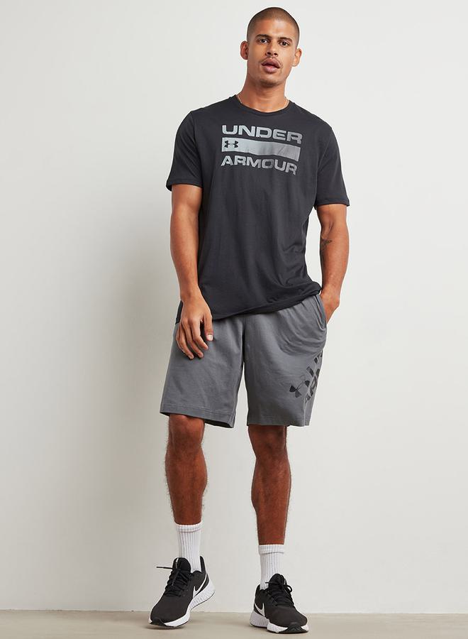UNDER ARMOUR Team Wordmark Printed Round Neck T-shirt - Image 2