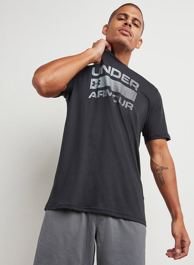 UNDER ARMOUR Team Wordmark Printed Round Neck T-shirt - Image 1