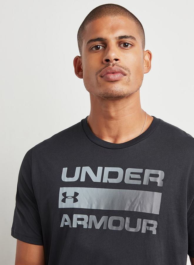 UNDER ARMOUR Team Wordmark Printed Round Neck T-shirt - Image 3