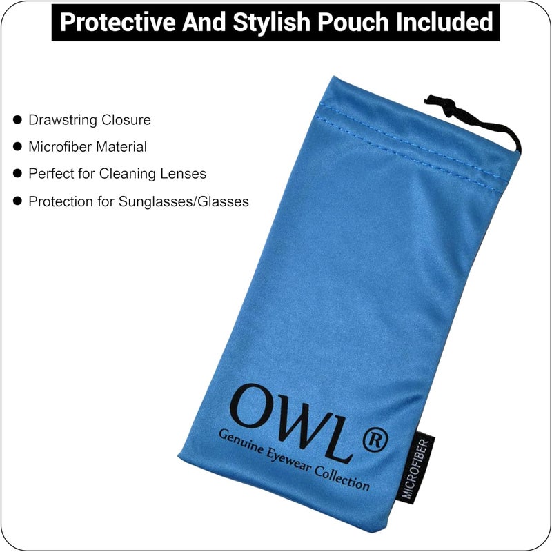 OWL Kids Clear Lens Colored Glasses Protect Child's Eyes from UVB UVA - Image 2